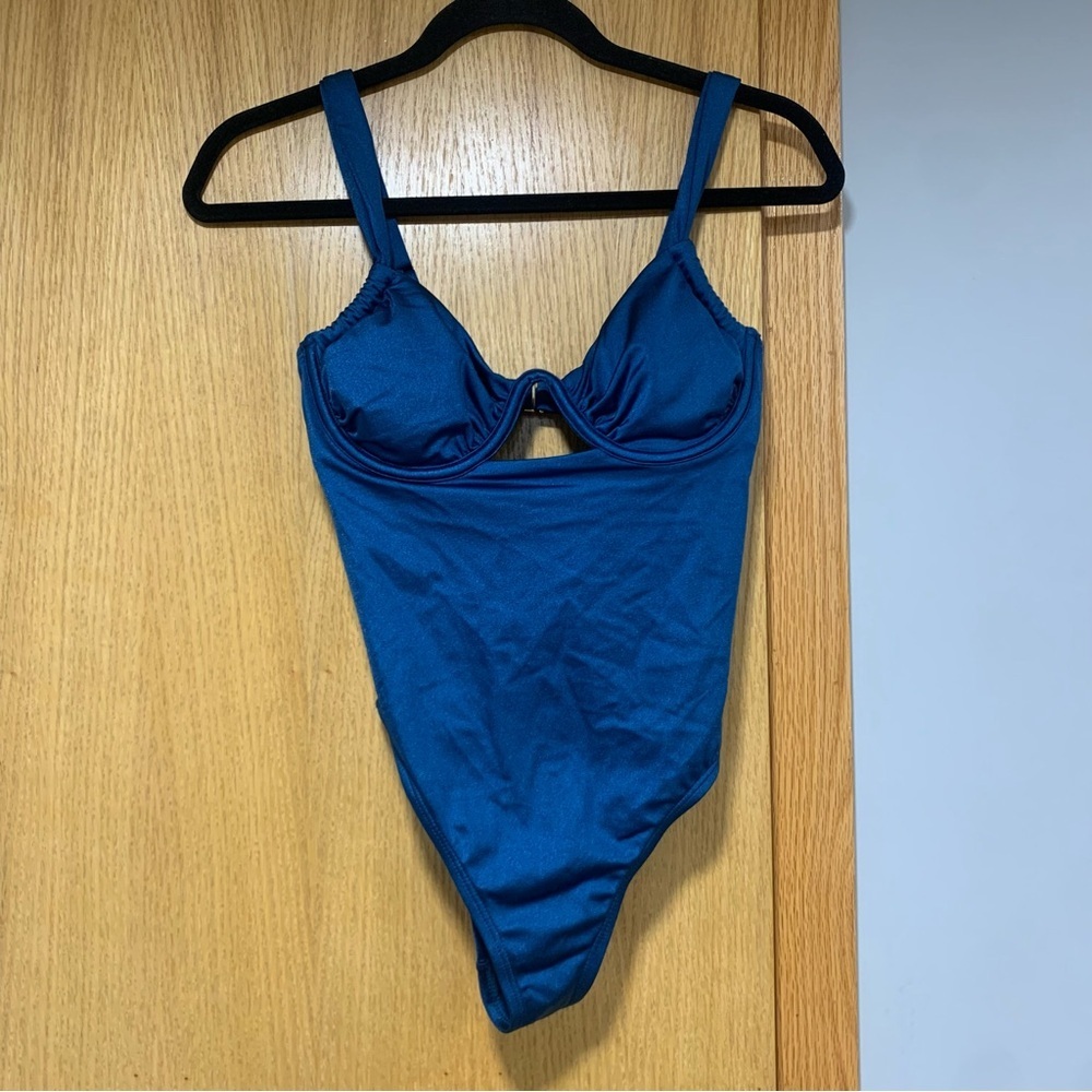 Shade & Shore Blue Women Swim One Piece - Size 32B